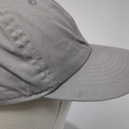 Newhattan Slideback Hat Gray One Size Adjustable Embroidered Blank Cotton