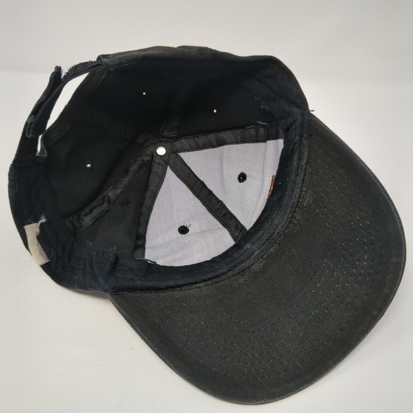 AutoZone Strapback Hat Black One Size Adjustable Embroidered Vented Holes