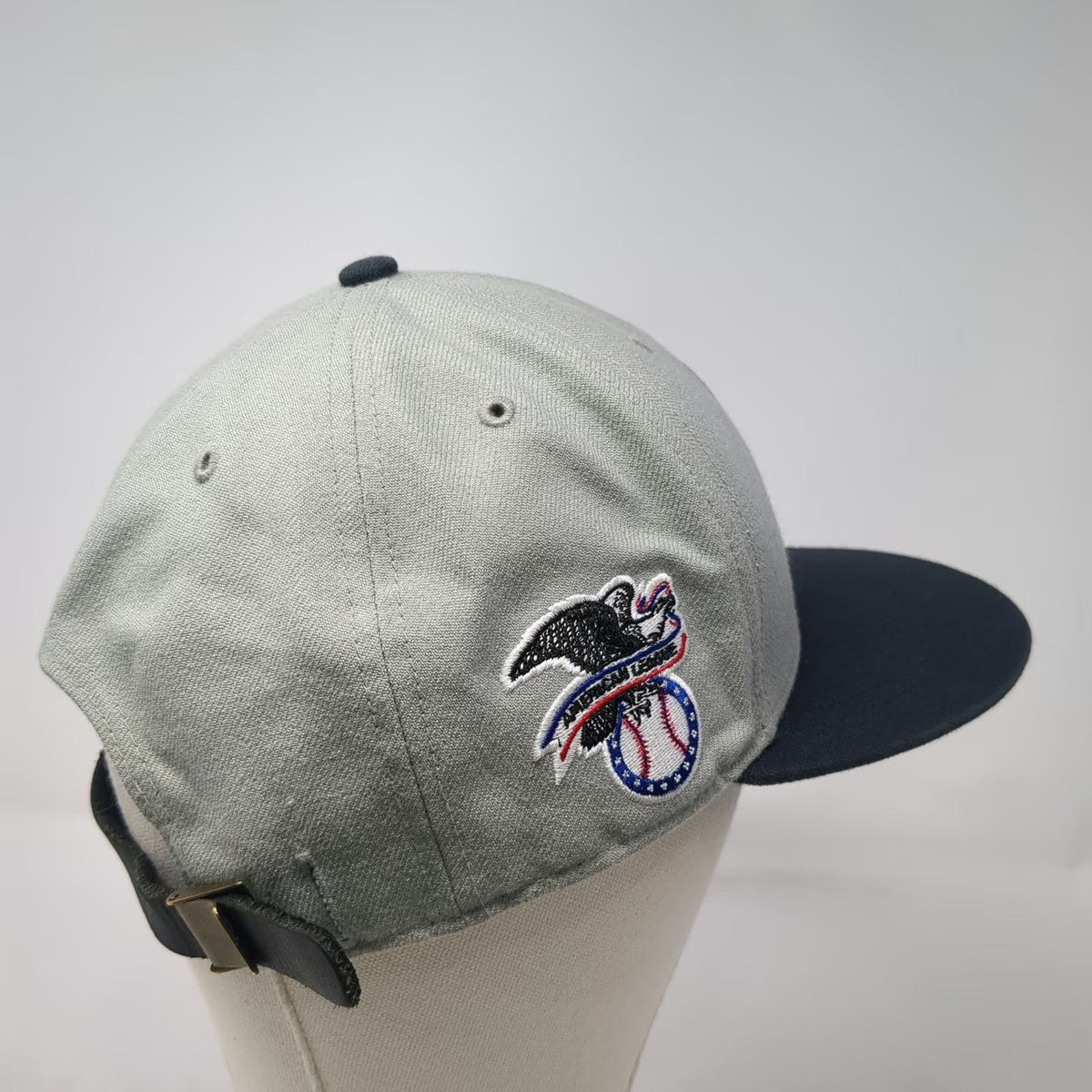 '47 Seattle Mariners Baseball Cap Gray One Size Strapback MLB AL Side Patch Hat