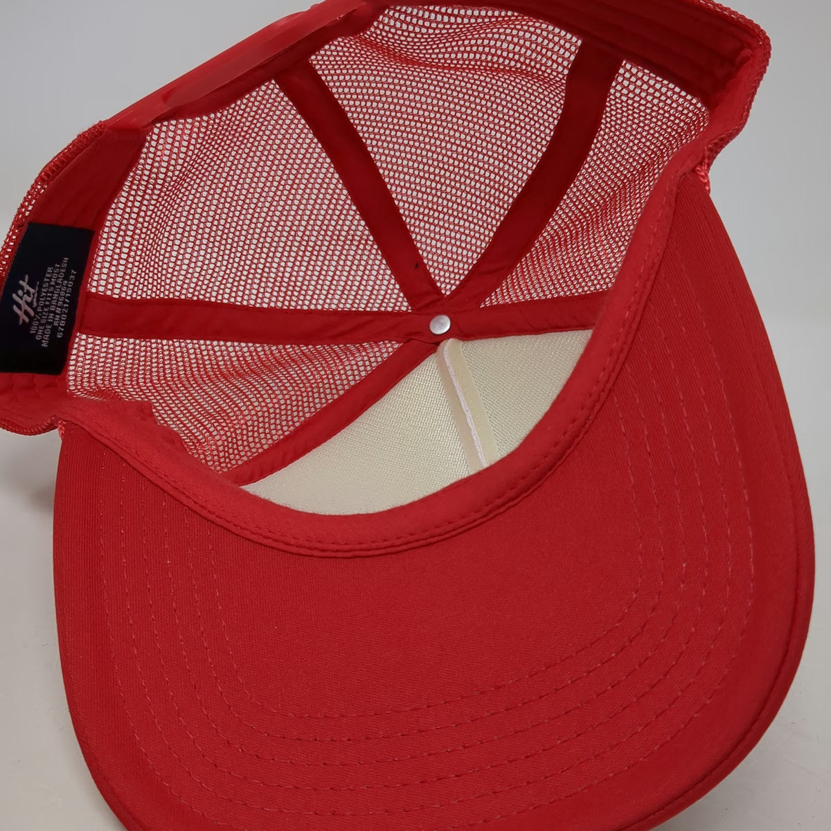 Hit Trucker Hat Red White One Size Dirty Monkey Banana Peanut Butter Whiskey