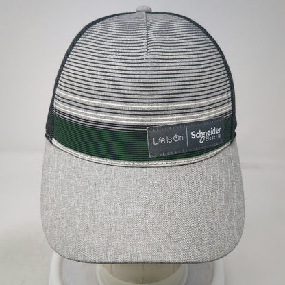 Summit Trucker Hat Gray One Size Schneider Electric Life Is On Snapback Mesh