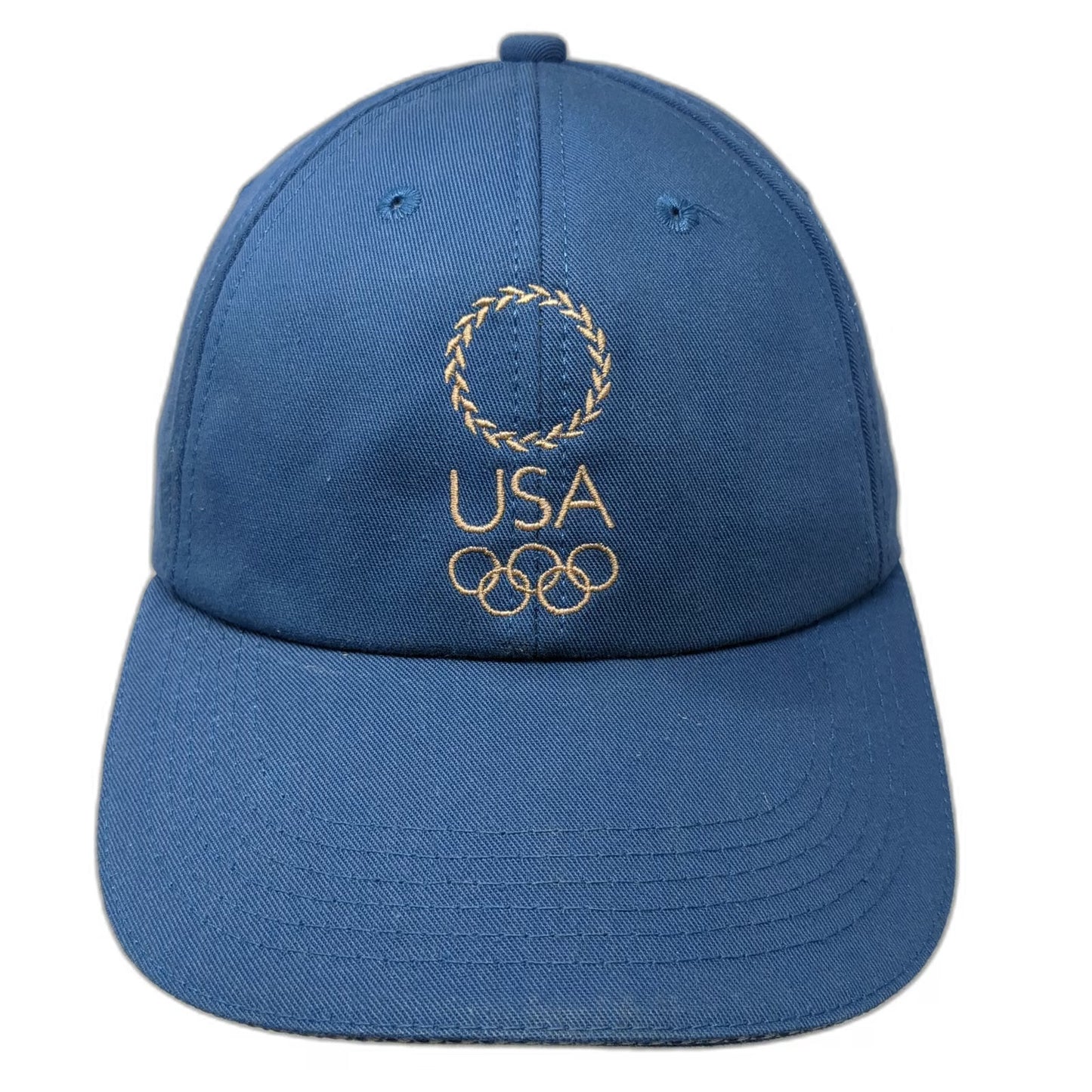K-Products Baseball Cap Blue One Size Olympic Rings American Flag Strapback Hat