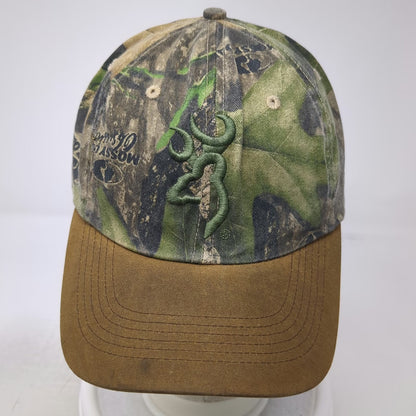 Browning Baseball Cap Green Brown One Size Mossy Oak Camo Buckmark Logo Hat