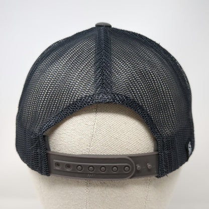 Stryder Trucker Hat Gray One Size Moab Utah Delicate Arch Patch Snapback Mesh