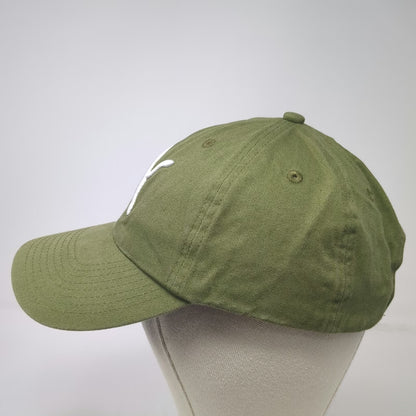 Puma Baseball Cap Green One Size Embroidered Logo Strapback Athletic Sports Hat