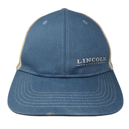 Outdoor Cap Men's Snapback Mesh Back Hat Blue Size OSFM Lincoln Outfitters Logo
