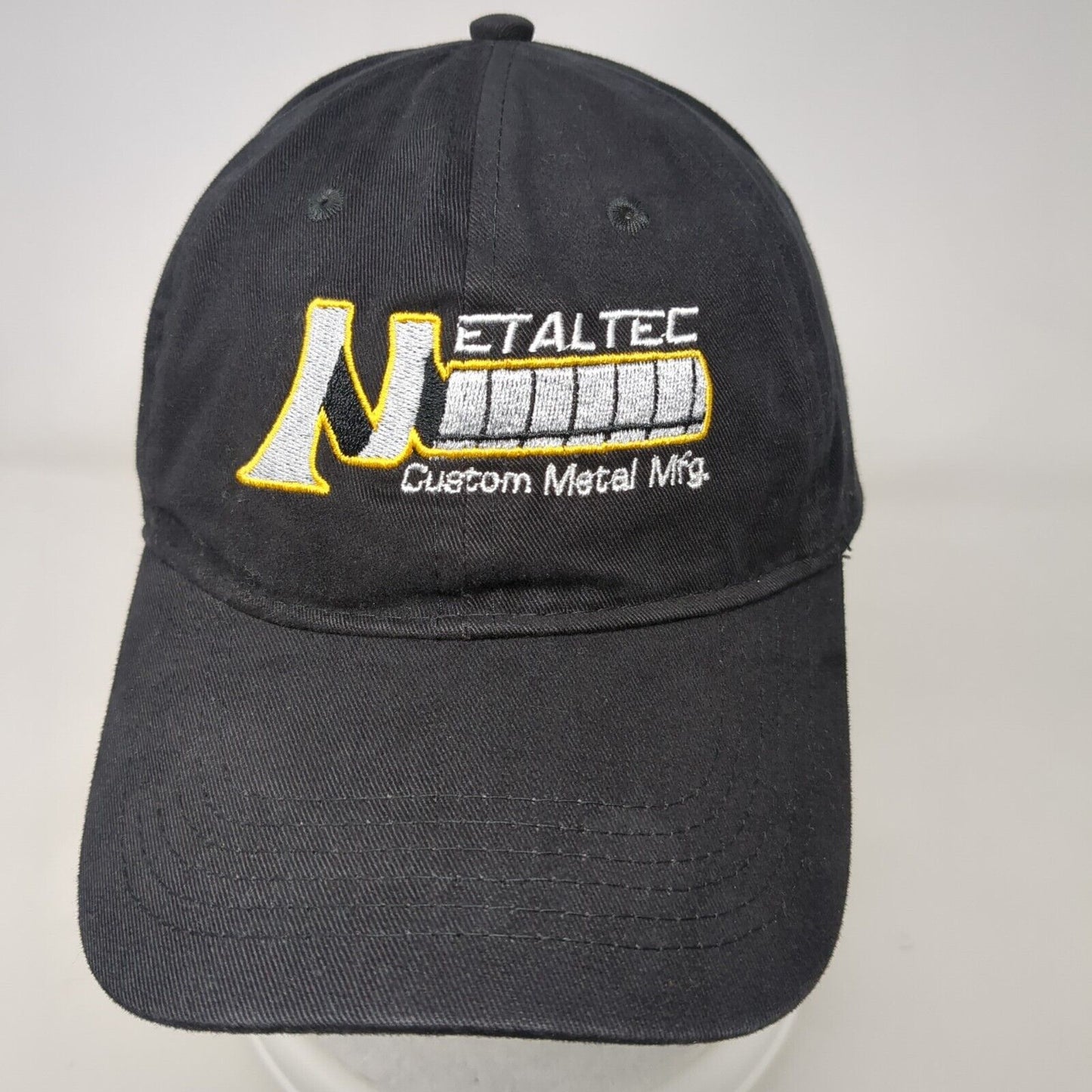 Metaltec Custom Metal Mfg. Slideback Hat Black OSFA Solid Queensboro