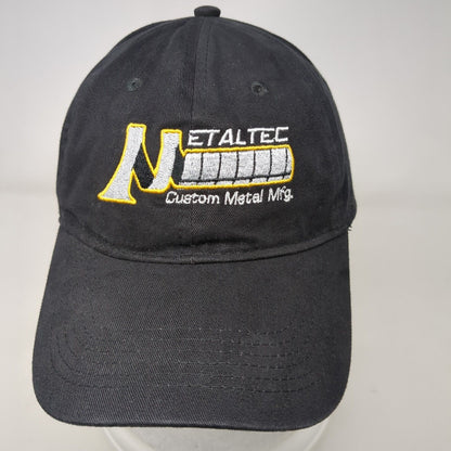 Metaltec Custom Metal Mfg. Slideback Hat Black OSFA Solid Queensboro