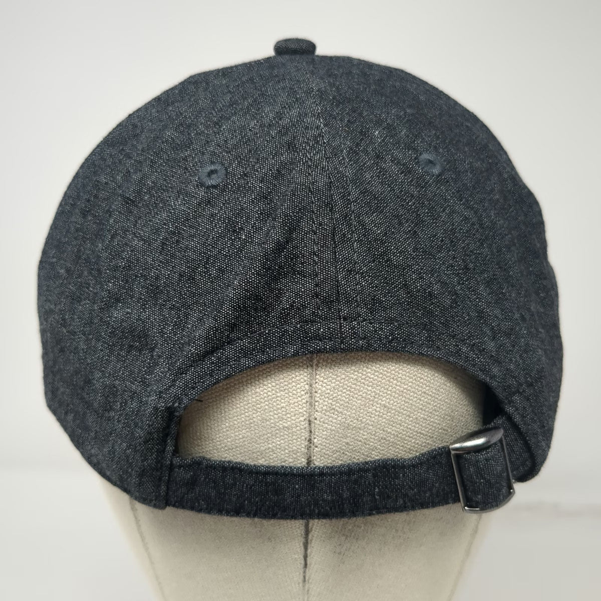 Eddie Bauer Baseball Cap Gray One Size Slideback Denim Patch Outdoor Tree Hat