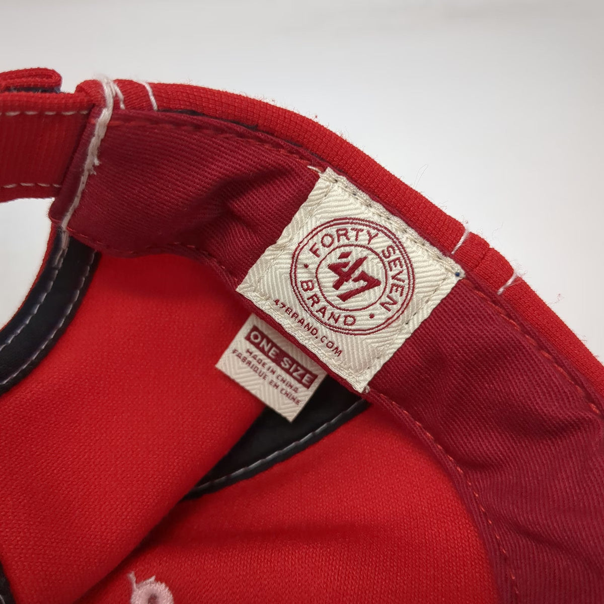 Los Angeles Angels MLB '47 Baseball Cap Red One Size Adjustable Contrast Hat