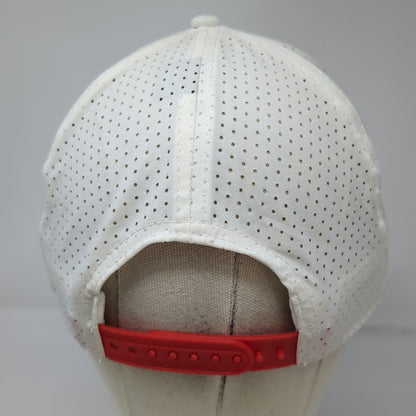 Pukka Trucker Hat White OSFM Braided Rope Snapback Perforated Las Sendas Golf