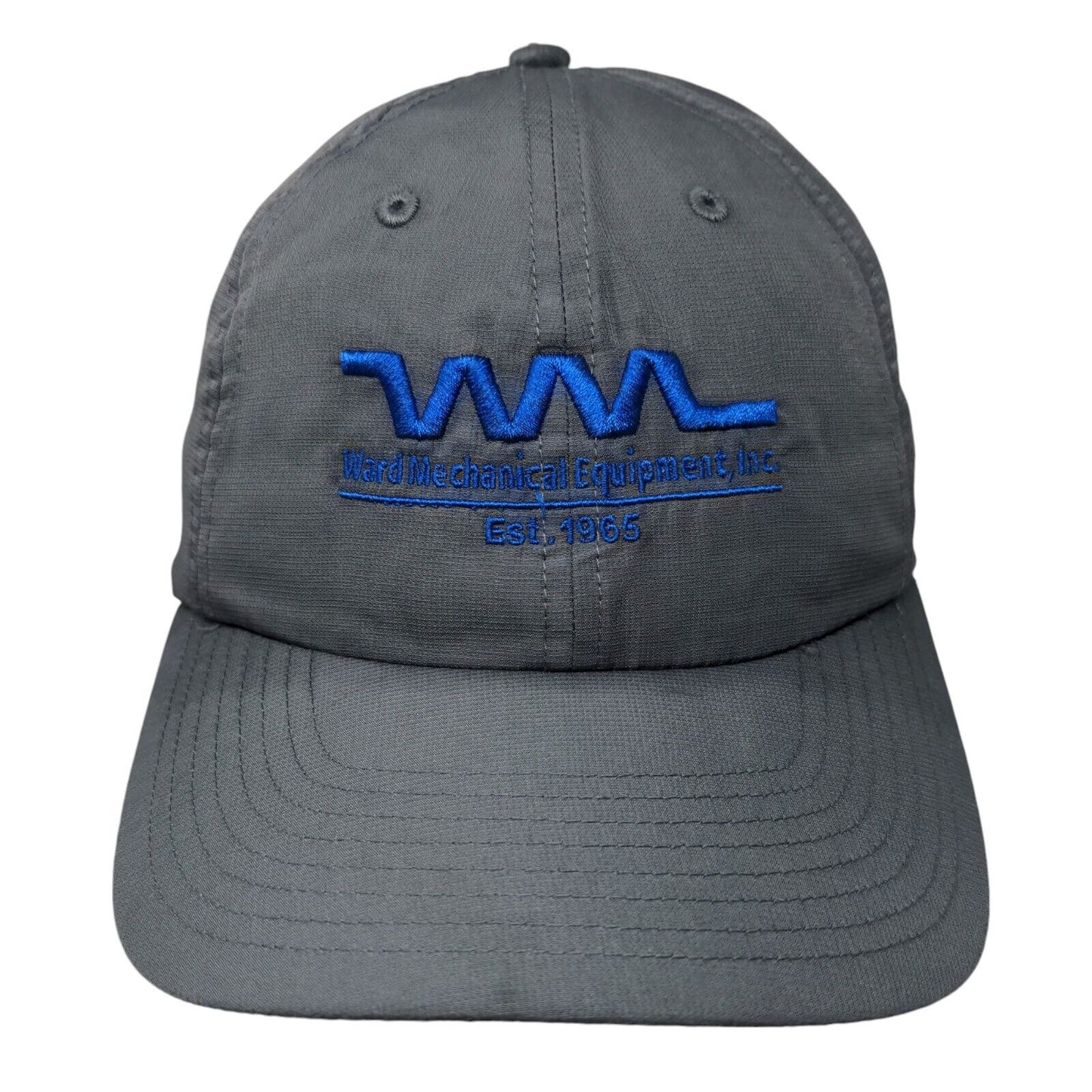 Ward Mechanical Equipment Strapback Hat Gray One Size Embroidered
