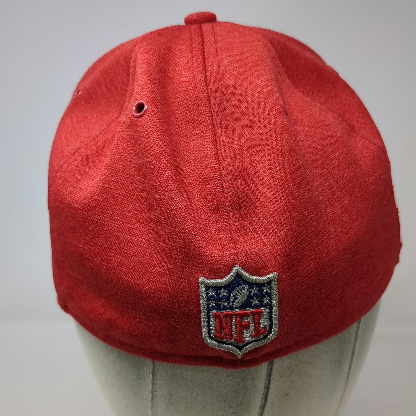 San Francisco 49ers NFL New Era Hat Red Black 7 Flat Brim Side Stripes Fitted