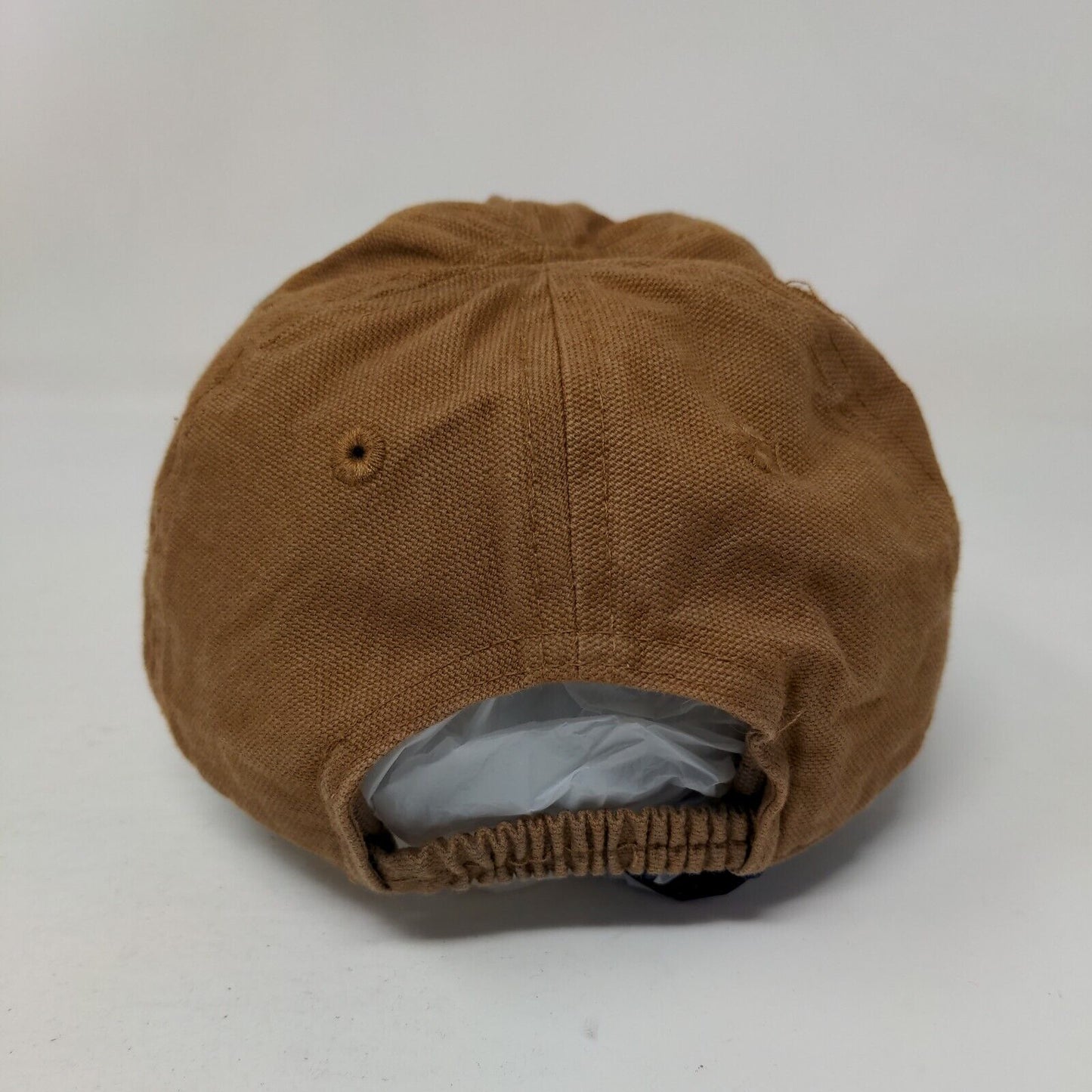 Carhartt Infant Stretch Strapback Hat Brown Solid Logo Patch 6 Panel