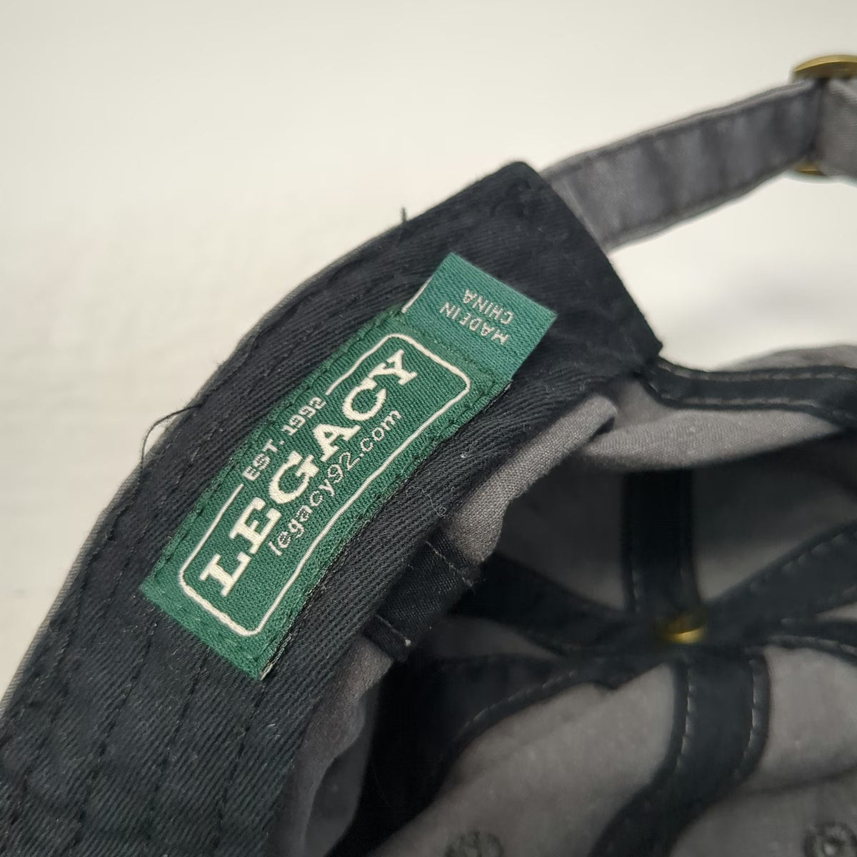 Legacy Grants Pass Oregon Gray One Size Baseball Cap Slideback Strap Cotton Hat