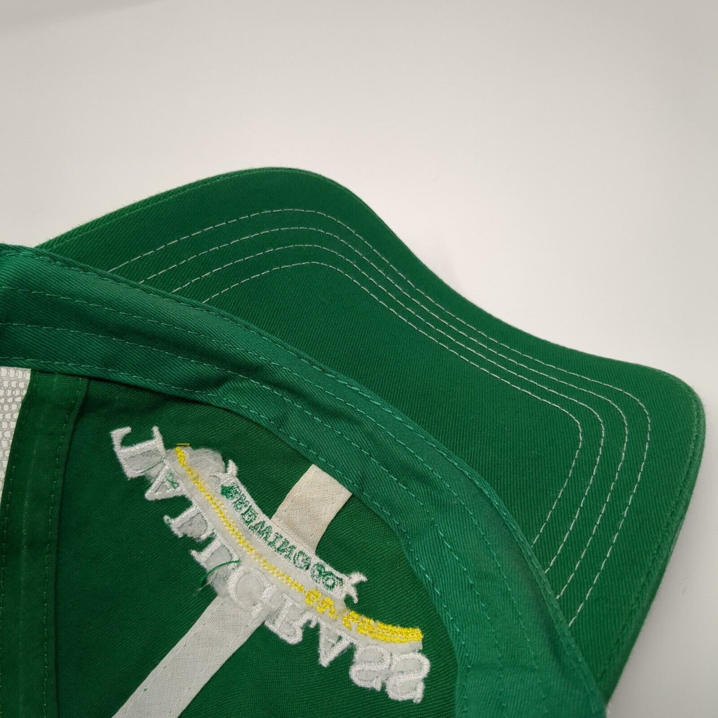 Tallgrass Brewing Co Strapback Trucker Hat Green One Size Mesh Back