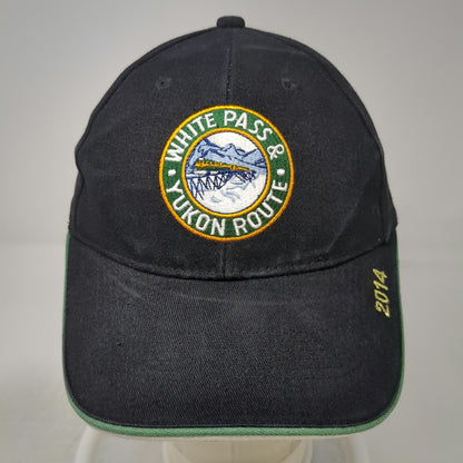 White Pass Yukon Route Baseball Cap Black One Size Skagway Alaska 2014 Train Hat