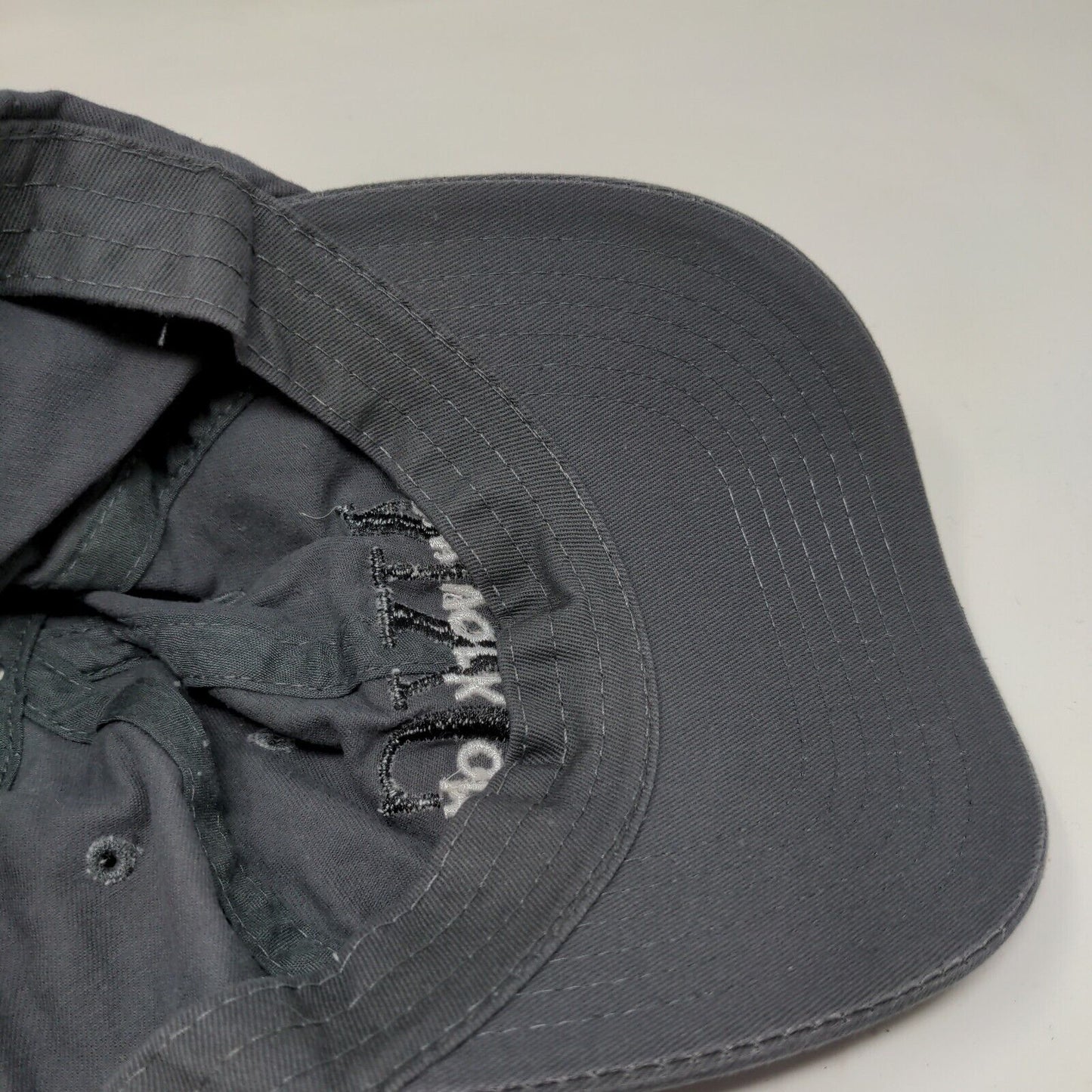 E by Elidan Men's Slideback Hat Gray Embroidered New York City Logo Cotton