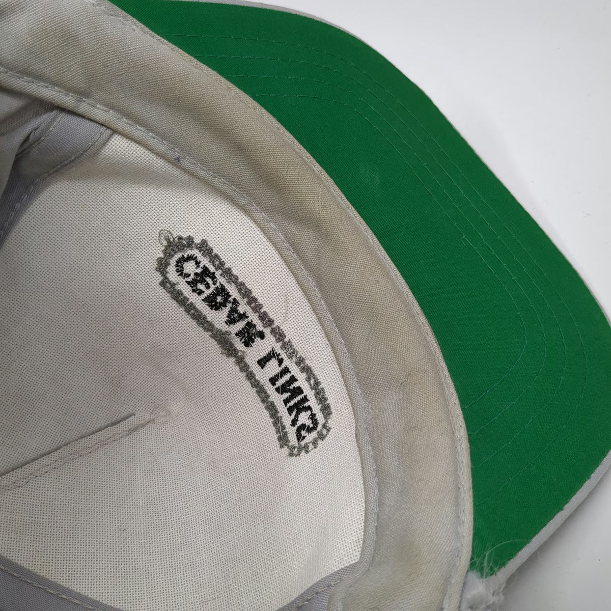 Town Talk 5 Panel Gray Hat One Size Snapback Rope Green Underbrim Cedar Links