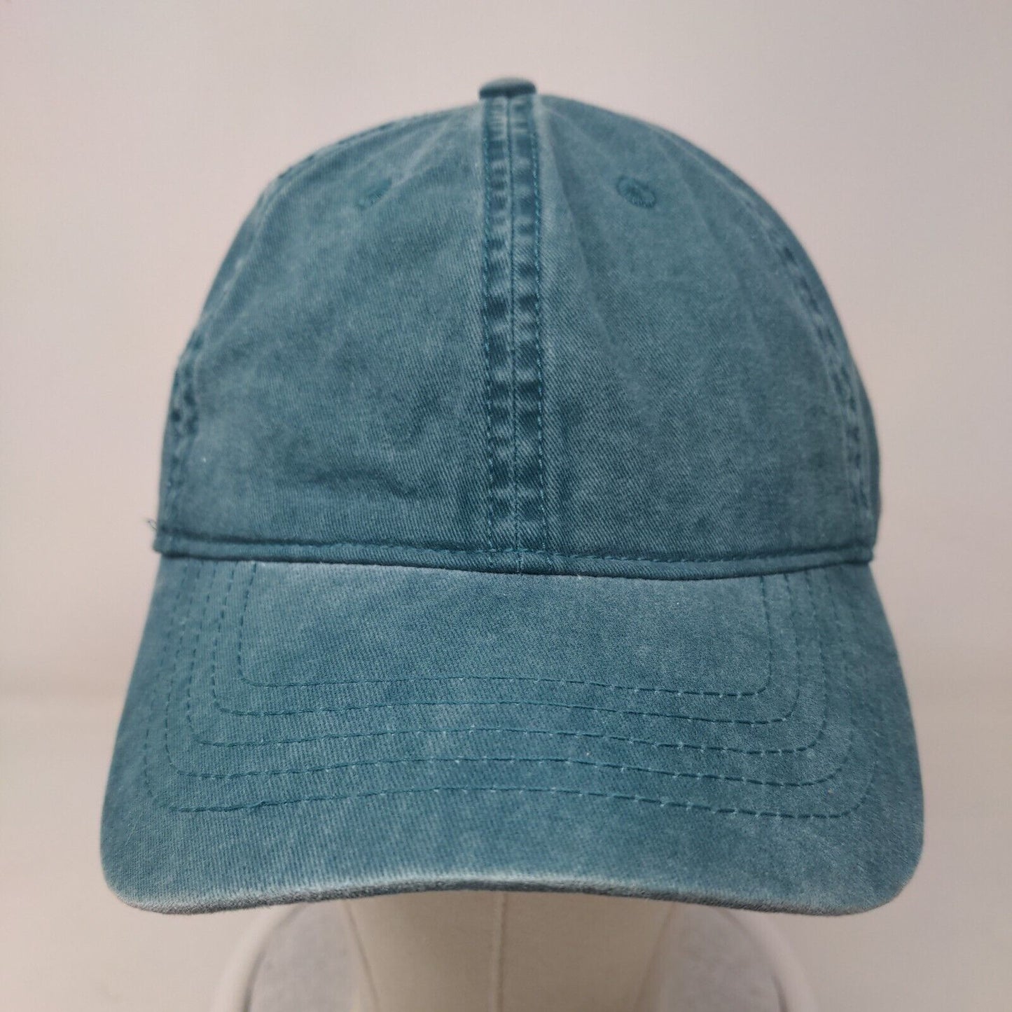 Unbranded Slideback Hat Solid Green OSFM Casual Outdoor Adjustable Blank