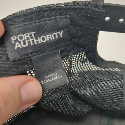 Port Authority Trucker Hat Gray One Size Genie E-Drive Lithium Ion Mesh Cap
