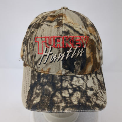 Turkey Huntin Snapback Hat Camouflage One Size Adjustable Embroidered 6 Panel