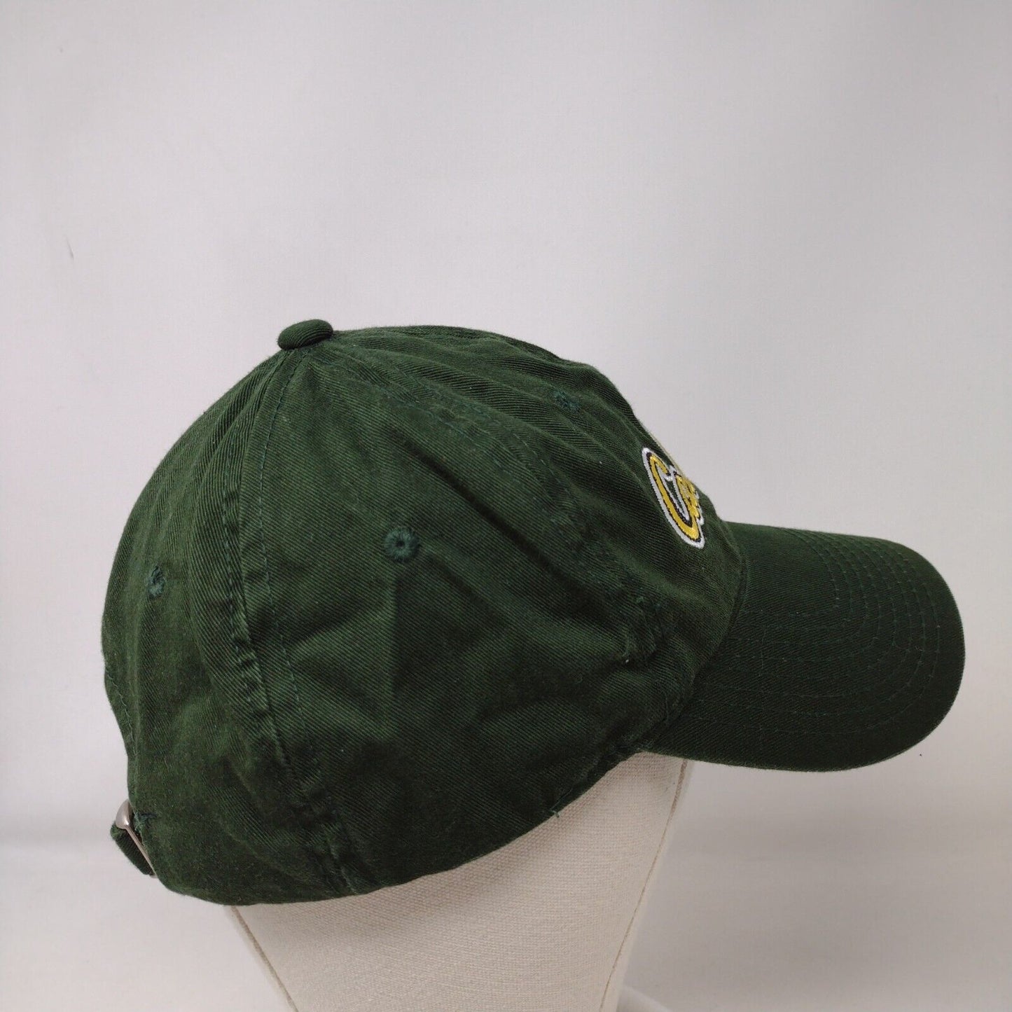 Cabela's Slideback Hat Green OSFM Adjustable Embroidered Vented Holes 6 Panel