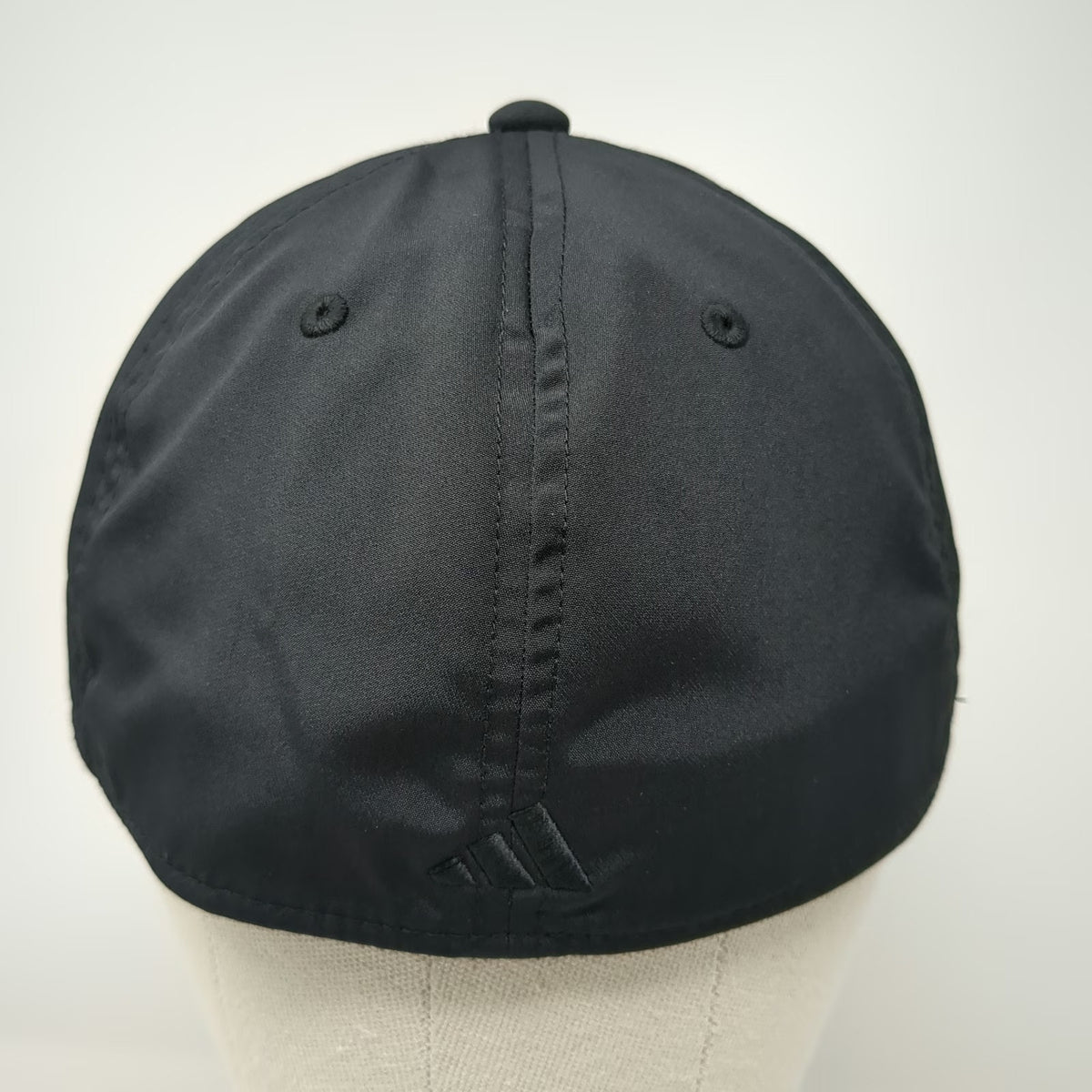 Adidas Baseball Cap Black XL AEROREADY Perforated Stretch Fit 3-Bar Logo Hat