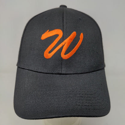 OC Sports Men's Fitted Hat Black Size M/L Embroidered Big W Logo