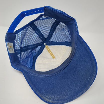 Plumbers Supply Snapback Mesh Back Trucker Hat Blue One Size Sportcap