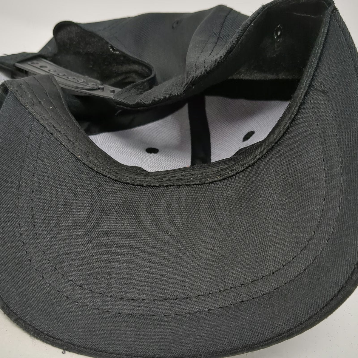 Jimmy John's Snapback Hat Black One Size Embroidered JJ Logo Polyester 6-Panel