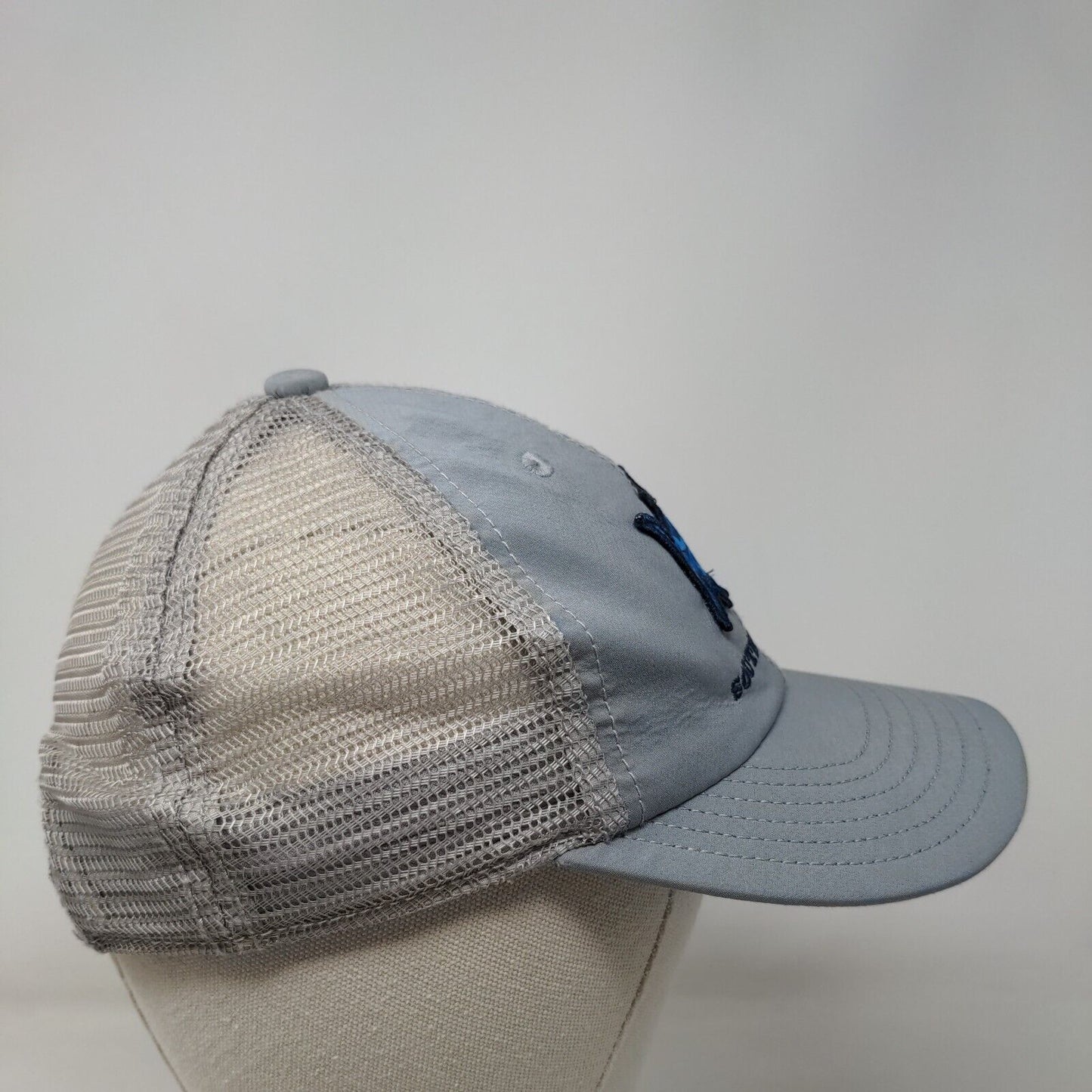 Southern Tide Skipjack Patch Snapback Mesh Back Trucker Hat Gray One Size