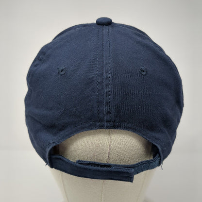 Letter X Strapback Hat Blue One Size Adjustable Outdoor Cap 6 Panel