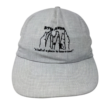 Bryce Canyon A Hell Of Place To Lose A Cowl Slideback Hat Gray OSFA Adjustable