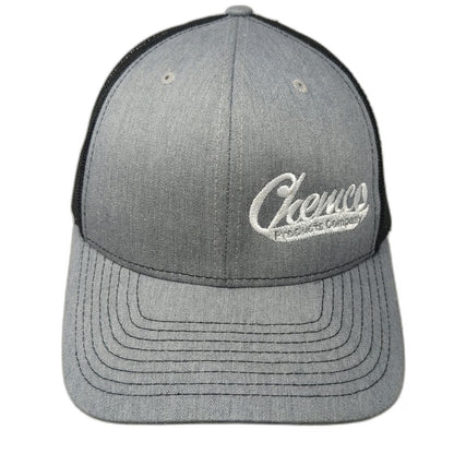 Richardson Trucker Hat Gray One Size Snapback Chemco Products Company Mesh Hat