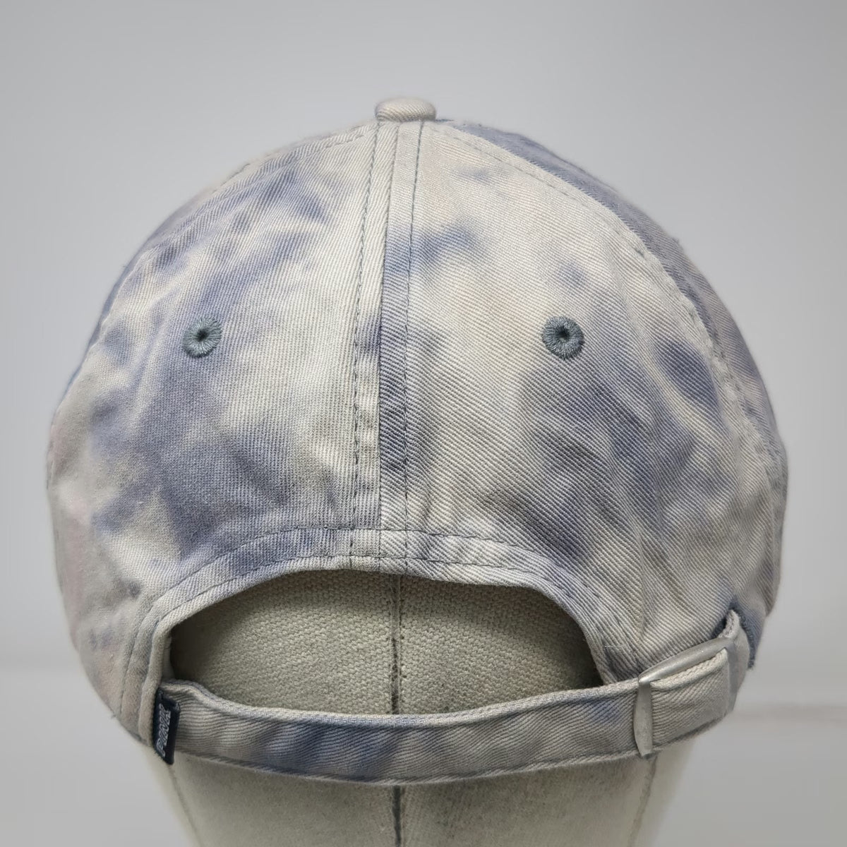 Victoria's Secret PINK Baseball Cap Blue Gray One Size Tie Dye Embroidered Hat