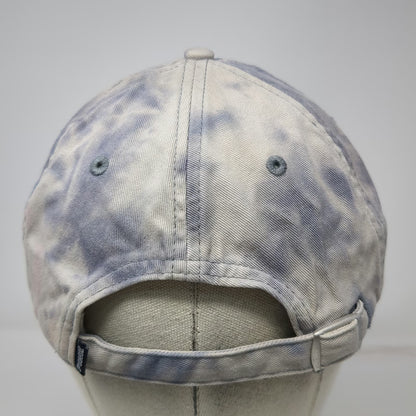 Victoria's Secret PINK Baseball Cap Blue Gray One Size Tie Dye Embroidered Hat