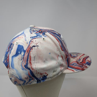 New Era New York Giants NFL Snapback Hat White Red Blue One Size Marble Print