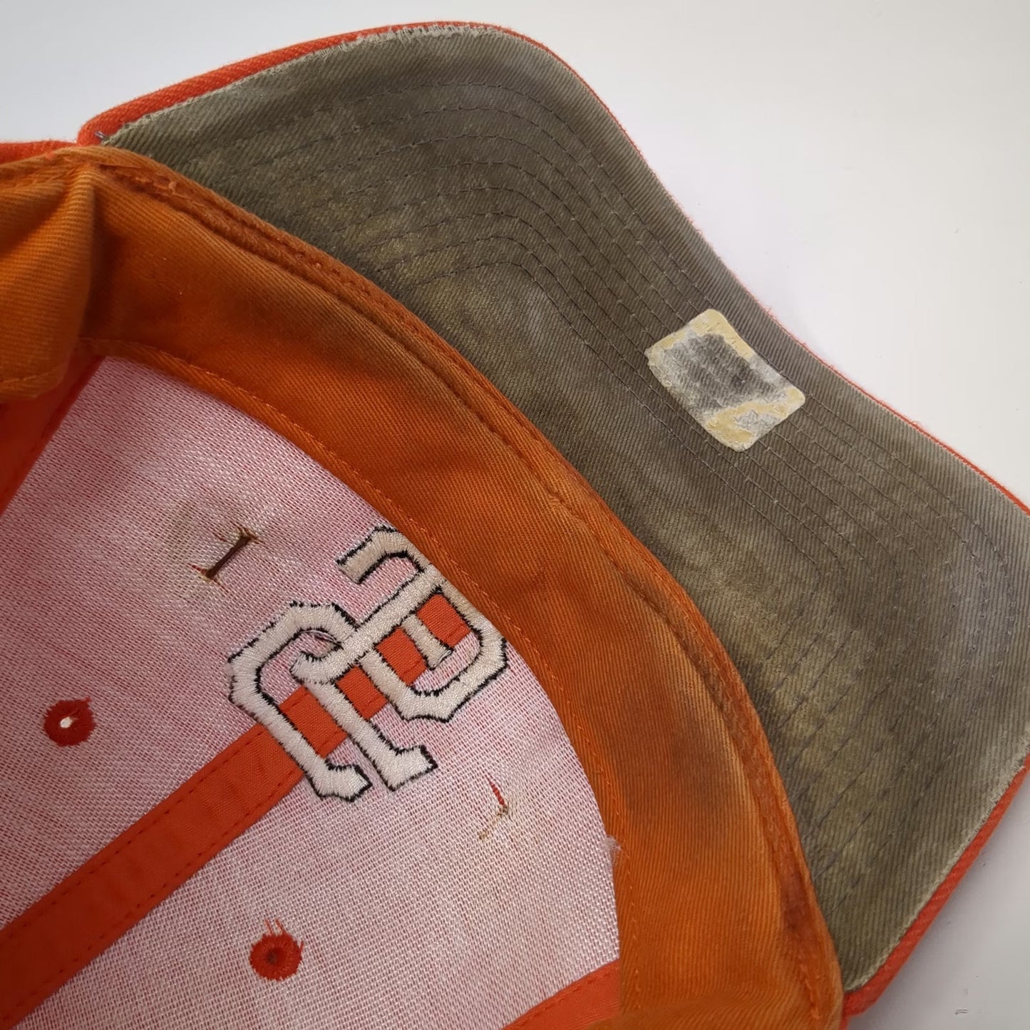 San Francisco Giants MLB Orange One Size Baseball Cap SF Logo HR Pin Strapback