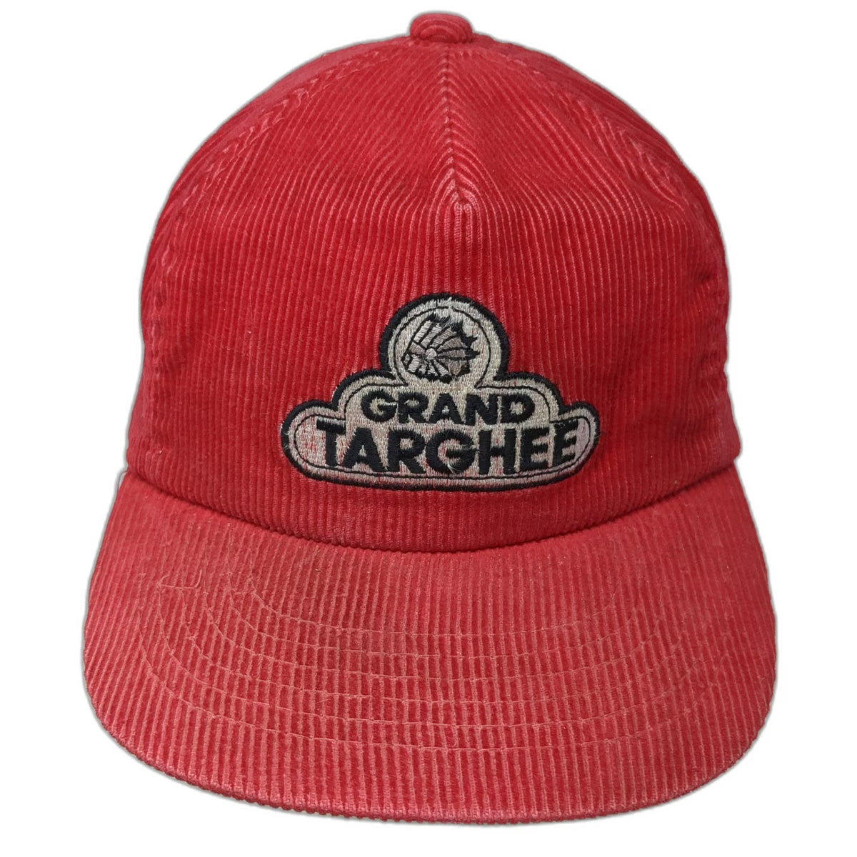 Dorfman Pacific 5 Panel Red Hat One Size Corduroy Grand Targhee Patch Slideback