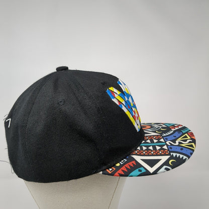 VA RVCA Snapback Hat Multicolor One Size Adjustable Embroidered Colorful