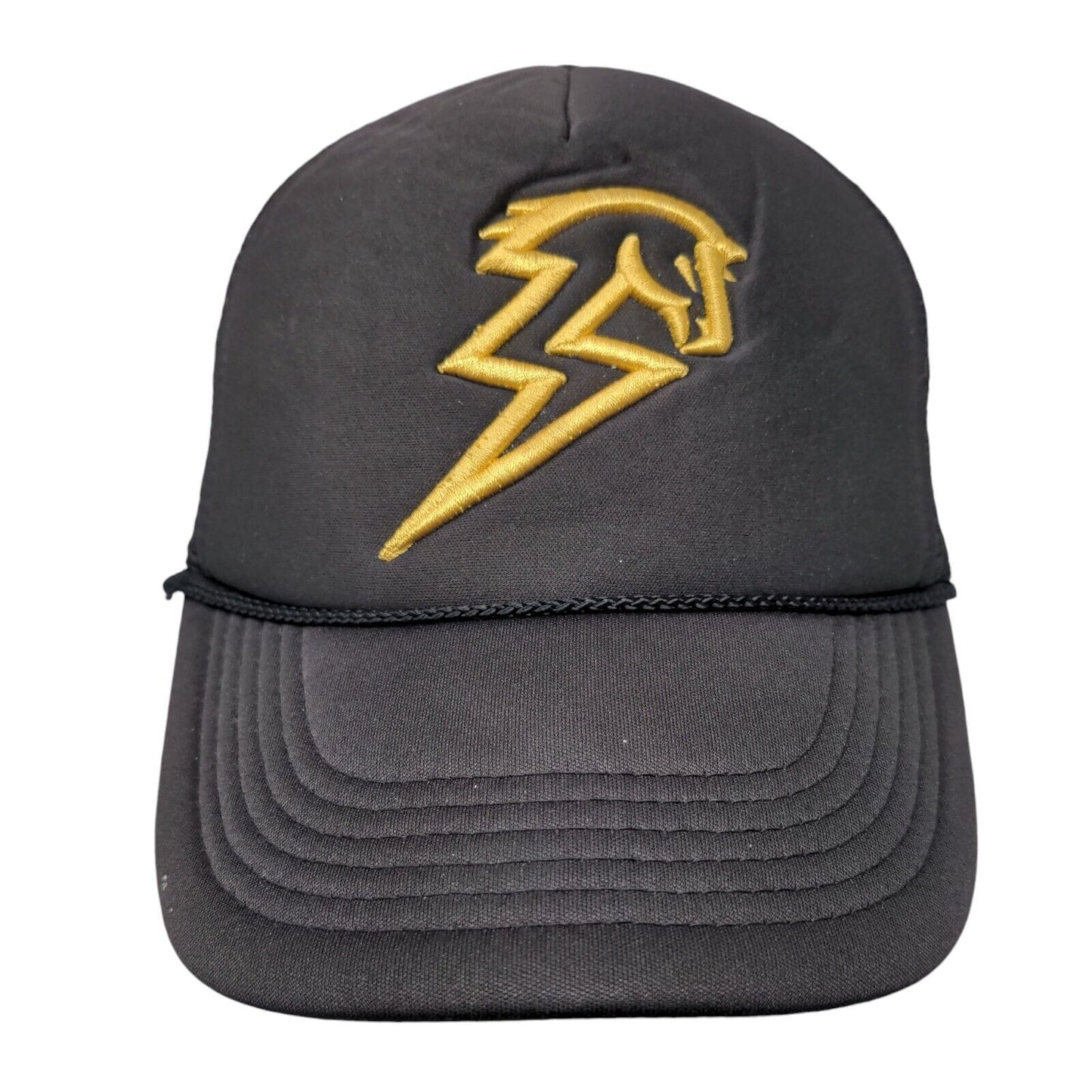 Lightning Horse Snapback Mesh Back Rope Trucker Hat Black One Size Nissun