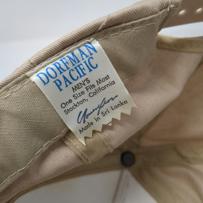 Dorfman Pacific Trucker Beige One Size Hat Rope Brim Fishing Bass Snapback Boat