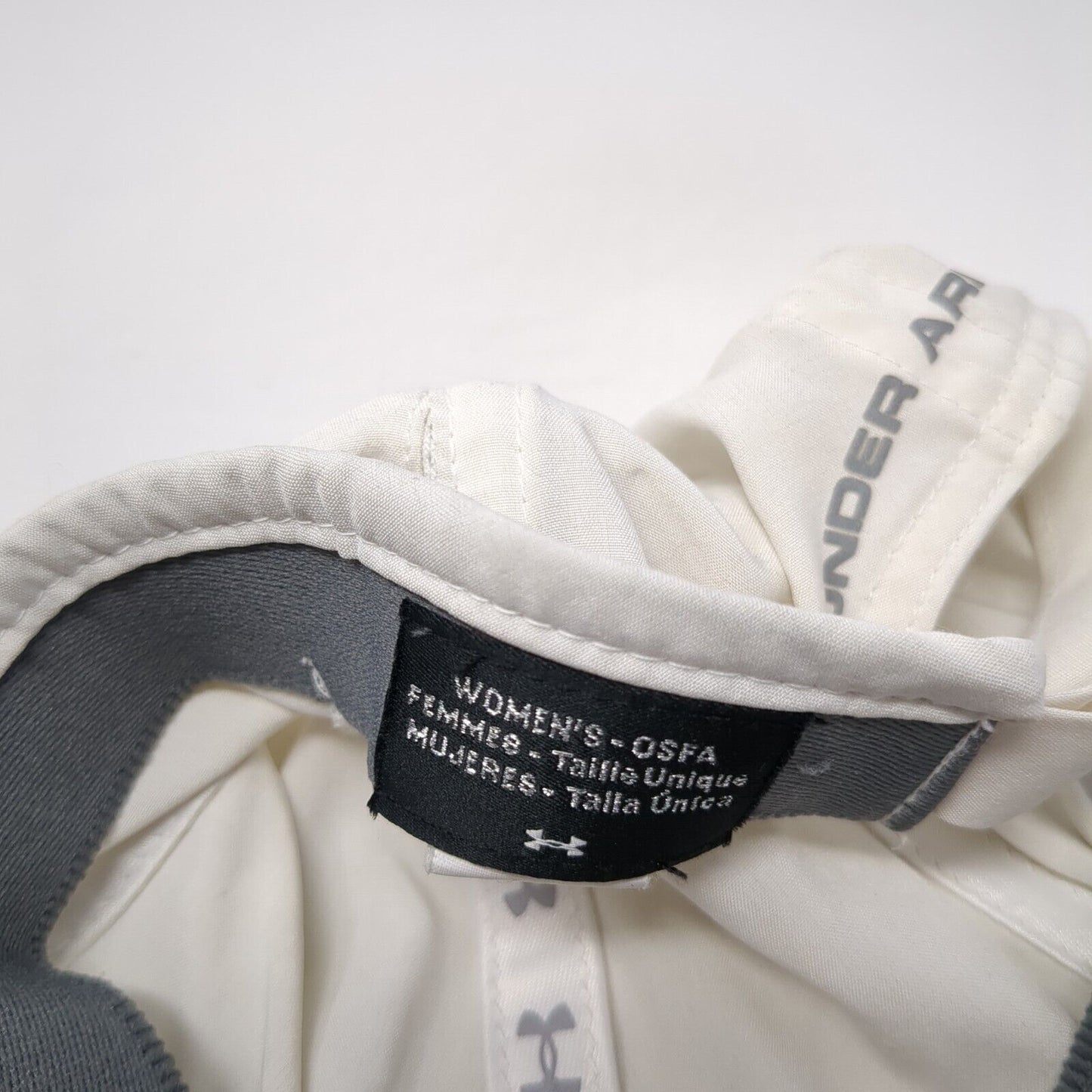 Under Armour Women's Strapback Hat White Cream One Size Adjustable