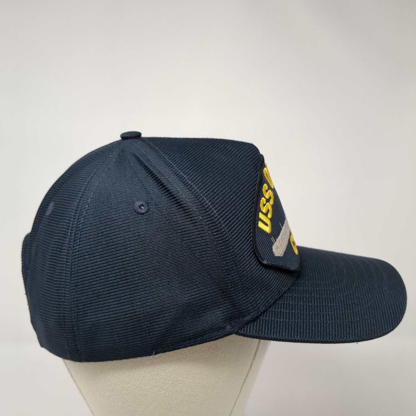 USS Oriskany CV-34 Snapback Hat Blue One Size Solid Embroidered Patch
