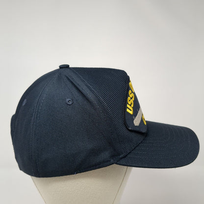 USS Oriskany CV-34 Snapback Hat Blue One Size Solid Embroidered Patch