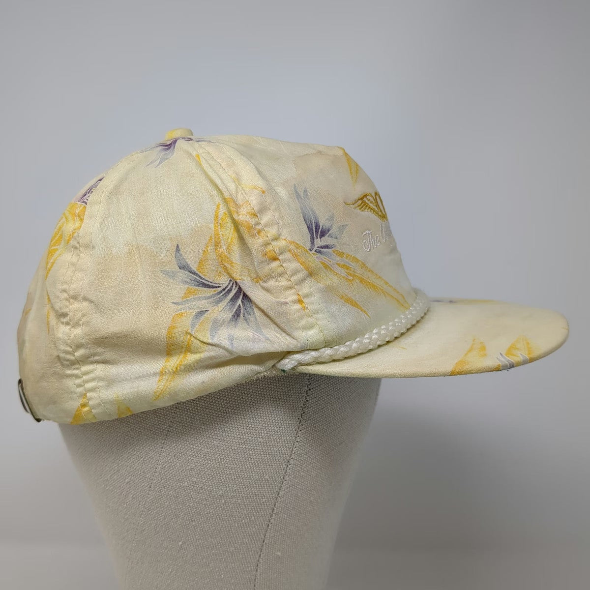 Imperial 5 Panel Yellow One Size The Olympic Club Floral Rope Brim Golf Logo Hat