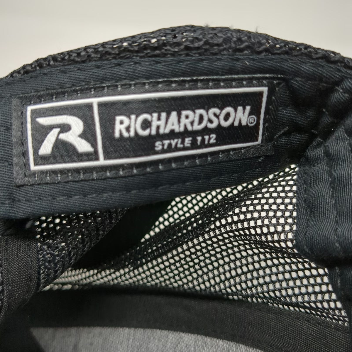 Richardson Trucker Hat Black One Size Hadley Creek Outfitters Leather Patch Deer