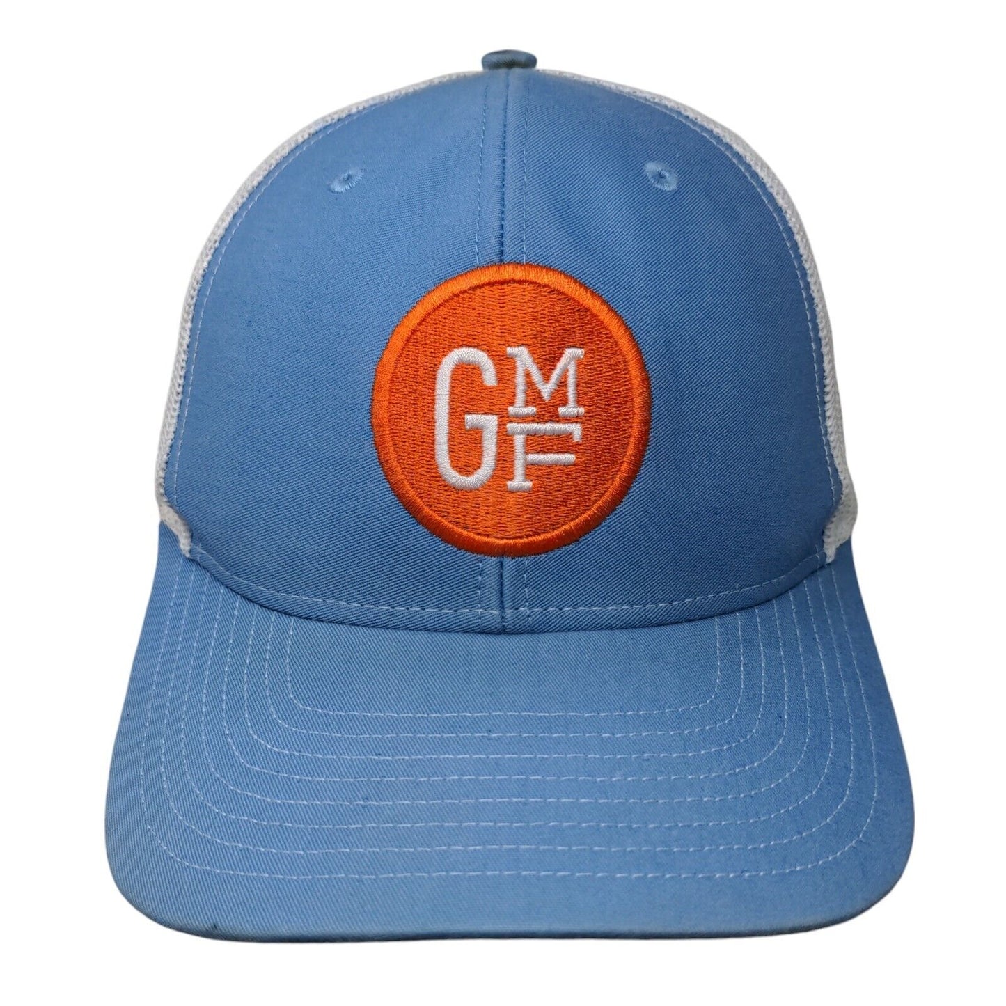 GMF Snapback Mesh Back Trucker Hat Blue One Size Colorblock Richardson