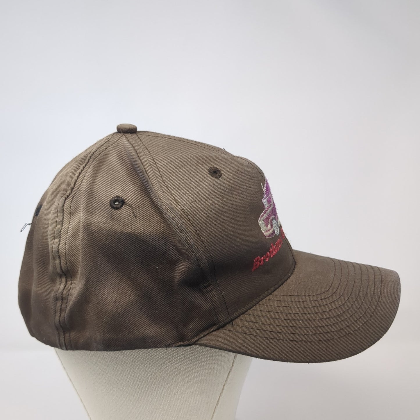 Brothers Of The Road Baseball Cap Brown One Size Adjustable Embroidered Falcon